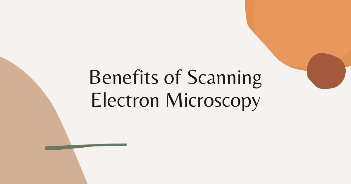 Benefits of Scanning Electron Microscopy