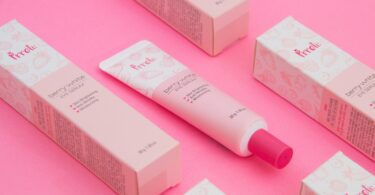beauty product in pink color