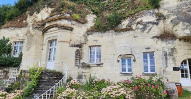 house under rocks in france